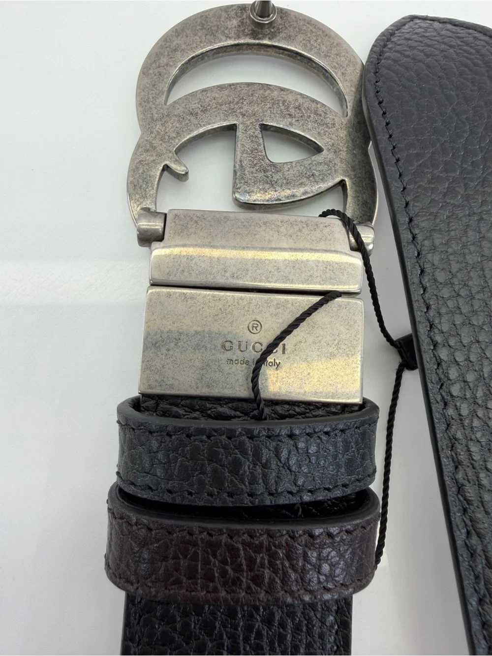 Gucci Black/Brown Reversible Marmont Men’s Belt 627055 120/48